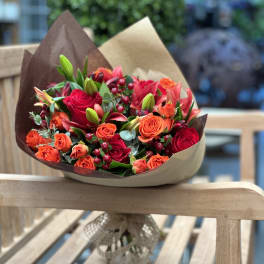 Amber Sun Signature Wrapped Bouquet