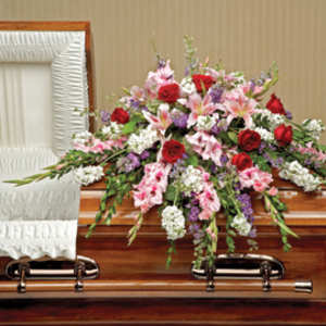 Perfect Pastoral Casket Spray