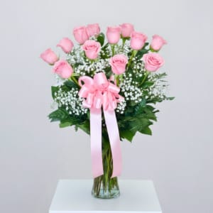 Long Stem Pink Roses