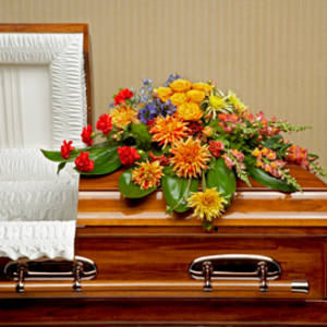 Graceful Garden Casket Spray