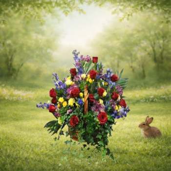 K608 Heartfelt Remembrance Sympathy Basket