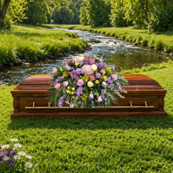 K633 Mixed Color Casket Spray