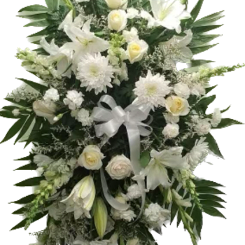 All White Standing Spray