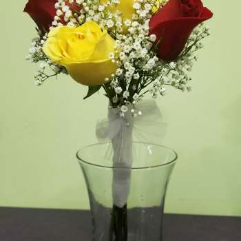 Red and Yellow Rose Bouquet