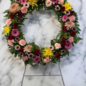 Colorful Sympathy Wreath