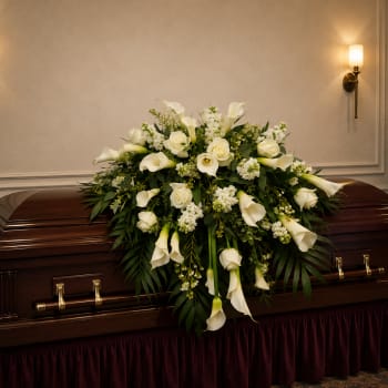 K604 Peaceful Light Casket Spray