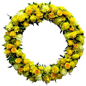 K620 Yellow Wreath Easel