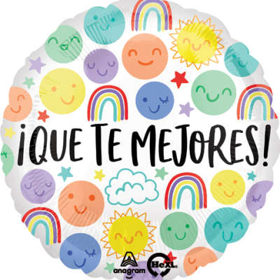 18" Que Te Mejores Doodle Mylar