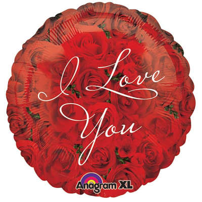 I Love You Roses Mylar