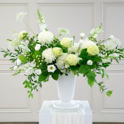 Always & Forever White Sympathy Arrangement