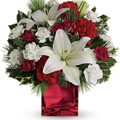 Caroling In The Snow by Teleflora