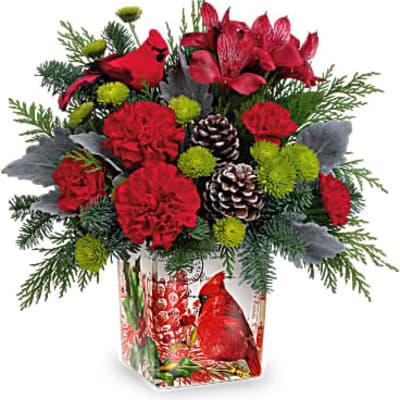 Teleflora's Ode To The Cardinal Bouquet