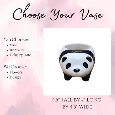Panda - Choose Your Vase