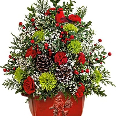 Teleflora's Cardinal Heirloom Tree
