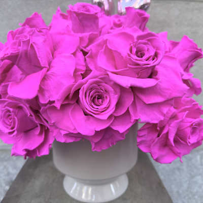 Stunning preserved Hot Pink roses!