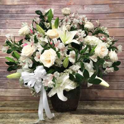 GARDEN FUNERAL FLOOR BASKET