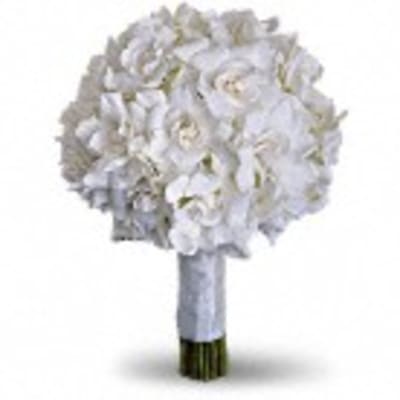 White orchid bouquet with a wrapped stem