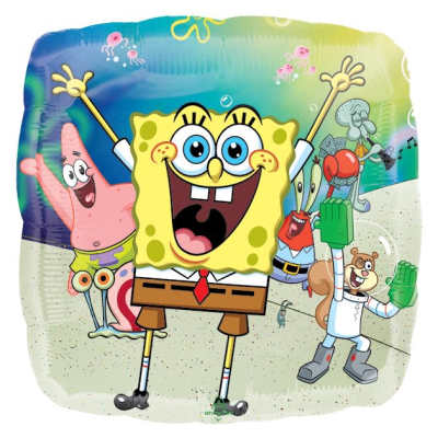 SpongeBob cartoon balloon with Patrick and other characters