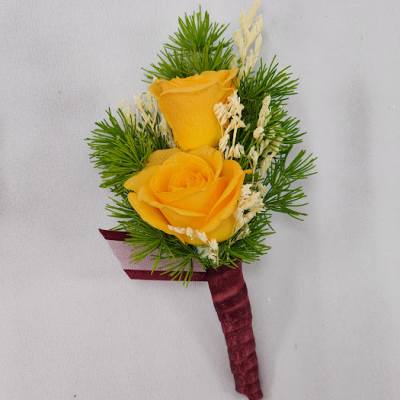 Sweet Nectarine Boutonniere