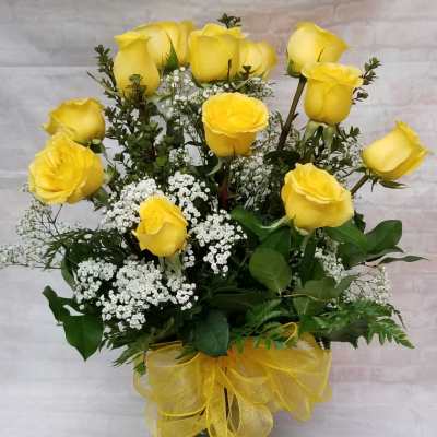 Long Stem Dozen Yellow Roses
