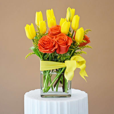 Tulips, Roses together - W620