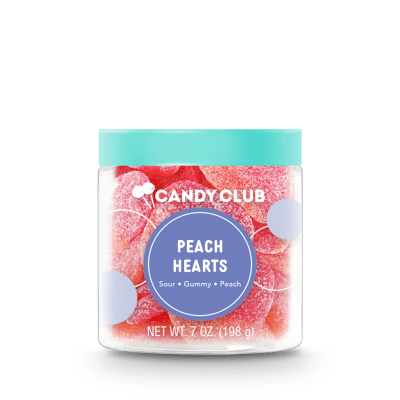 Candy Club Peach Hearts