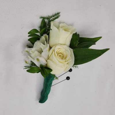 Green Envy Boutonniere