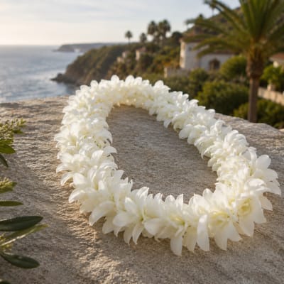 White Orchid Lei