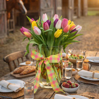 Fresh Tulip Vase