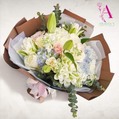Blush & Blue Dreams Bouquet