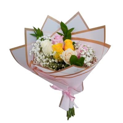 Pretty Pastel Roses Bouquet