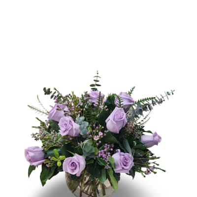 Lavender Rose Bowl