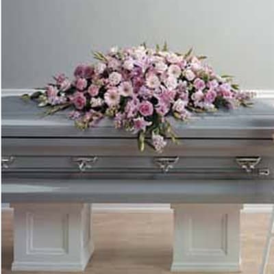 Half Casket Spray In Pink
