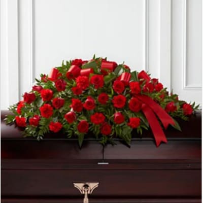 My Dearly Departed™ Half Casket Spray