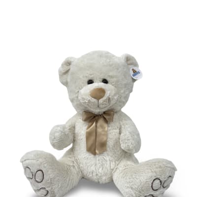 18" Cream Bear Plush