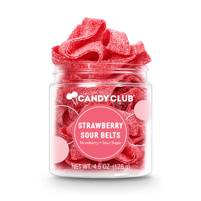 Candy Club Strawberry Sour Belts