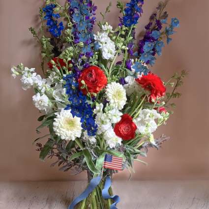 Red White & Blue bouquet