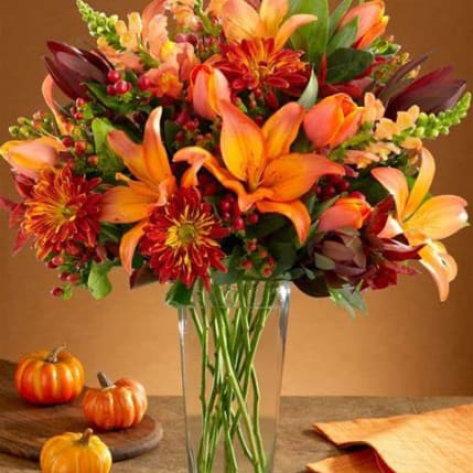 Fall into flowers