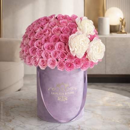 Lavender Luxury 75 Rose & Peony Box