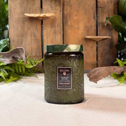 Temple Moss 18 oz Glass Jar Candle