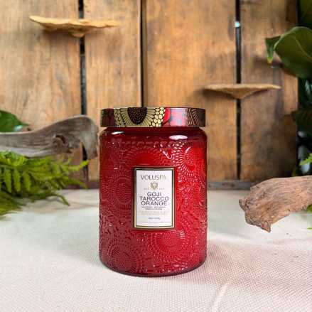 Voluspa Goji Tarocco Orange Large Glass Jar Candle 18 oz