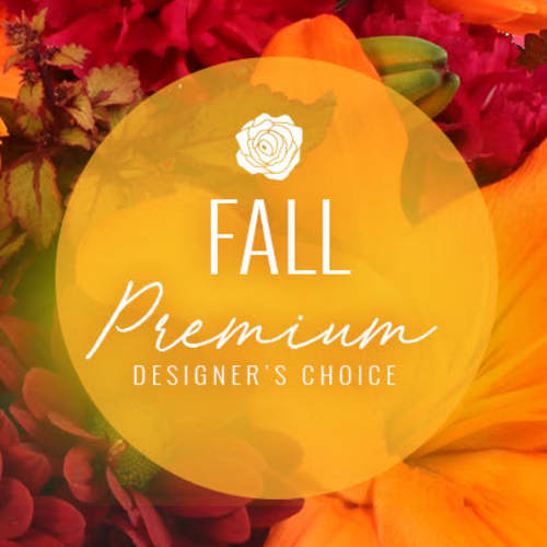 Fall Designer's Choice with Premium flowers / Vase