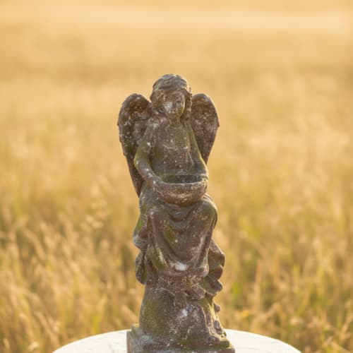 Faux Concrete Garden Angel
