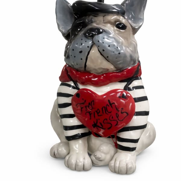 French Bulldog "Free French Kisses" Figurine