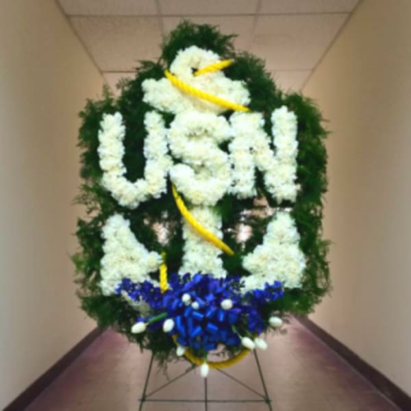 U.S. NAVY ANCHOR STANDING SPRAY