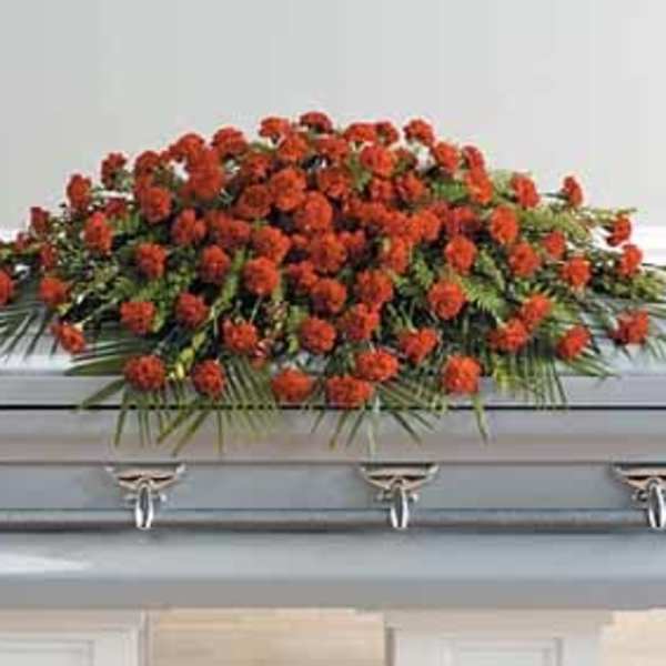 SF73-11 Red Monochromatic Casket Spray