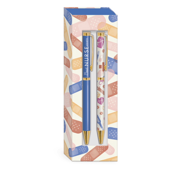 Gift box with two decorative pens