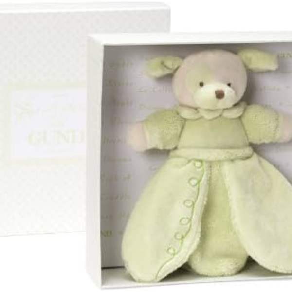 Green Puppy Baby Plush