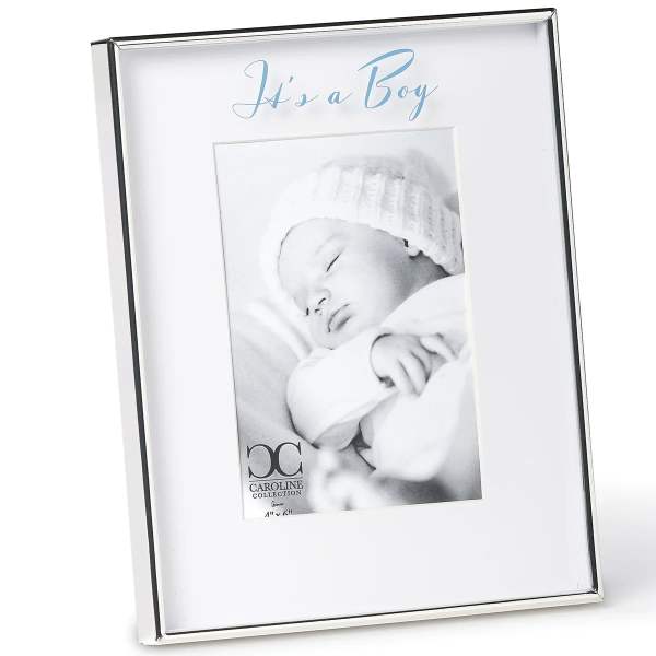 Framed baby photo frame with the words "It's a Boy"