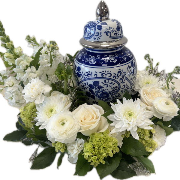 Pure Remembrance Asymmetrical Cremation Wreath